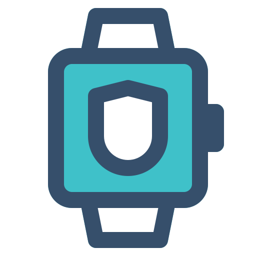 Protect, shield, smart, smart watch, watch icon